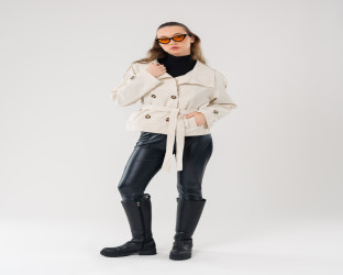 جاكيت ترنش قصير Short Trench Jacket