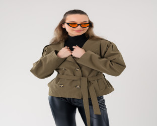 جاكيت ترنش قصير Short Trench Jacket