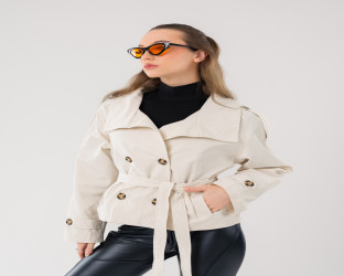 جاكيت ترنش قصير Short Trench Jacket