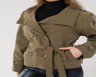 جاكيت ترنش قصير Short Trench Jacket