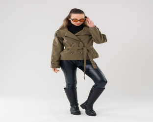 جاكيت ترنش قصير Short Trench Jacket