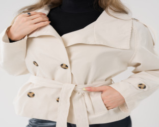 جاكيت ترنش قصير Short Trench Jacket
