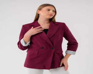جاكيت بليزر بقصّة قصيرة Cropped Blazer