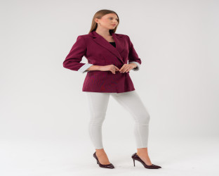 جاكيت بليزر بقصّة قصيرة Cropped Blazer