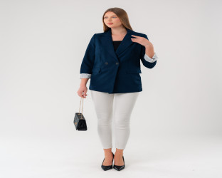 جاكيت بليزر بقصّة قصيرة Cropped Blazer