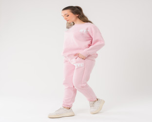 طقم رياضي وردي Casual Sweatsuit