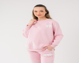 طقم رياضي وردي Casual Sweatsuit
