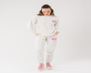 طقم رياضي ابيض Casual Sweatsuit
