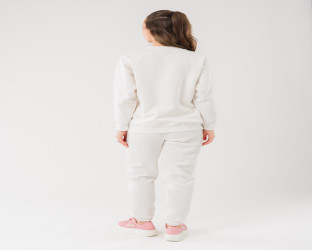طقم رياضي ابيض Casual Sweatsuit