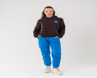 تراك هودي وبنطلون رياضي بلونين متباينين Hooded Tracksuit