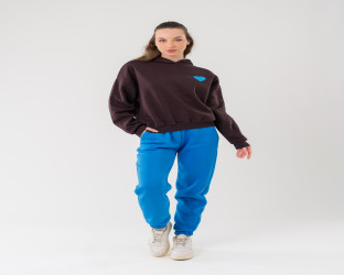 تراك هودي وبنطلون رياضي بلونين متباينين Hooded Tracksuit
