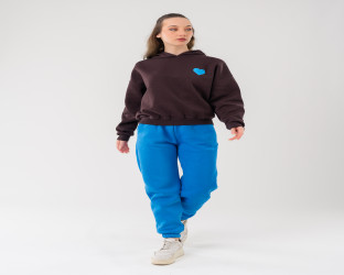 تراك هودي وبنطلون رياضي بلونين متباينين Hooded Tracksuit
