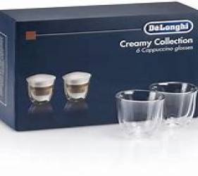 مجموعة اكواب ديلونغي  حرارية كريمي كابتشينو عدد 6 Creamy Collection 6 Cappuccino Glass