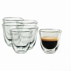 اكواب اسبريسو ديلونغي حرارية عدد 6 6 Glass Espresso