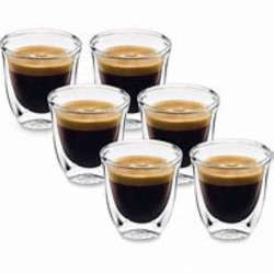 اكواب اسبريسو ديلونغي حرارية عدد 6 6 Glass Espresso