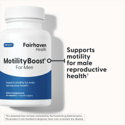 موتلتي بوست رجالي لتحسين وتنشيط حركة الحيوانات المنوية - موصى به MotilityBoost For Men from Fairhavenhealth