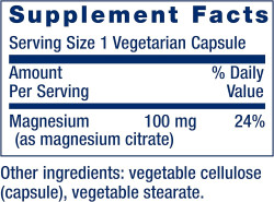 مغنيسيوم سترايت استرخاء نوم عميق وصحة العصاب والقلب Magnesium Citrate 100 mg - MADE in USA