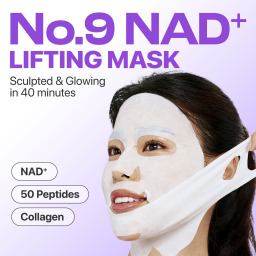 سيت ماسك شد ورفع للوجه NAD+ مع الكولاجين والببتيدات 4 قطع No.9 NAD+ Bio Lifting Full Face Mask set 4pcs