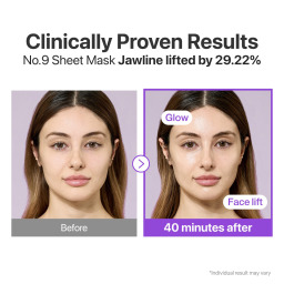 سيت ماسك شد ورفع للوجه NAD+ مع الكولاجين والببتيدات 4 قطع No.9 NAD+ Bio Lifting Full Face Mask set 4pcs