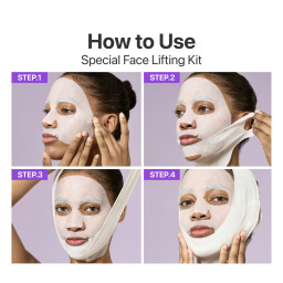 سيت ماسك شد ورفع للوجه NAD+ مع الكولاجين والببتيدات 4 قطع No.9 NAD+ Bio Lifting Full Face Mask set 4pcs