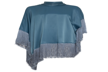 طقم بلوزة وبنطال بتفاصيل شرّابات Quartz Tassel Detailed Blouse And Trouser Set