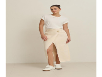 تنورة جينز بيج 100% قطن 100% Cotton Jeans Skirt