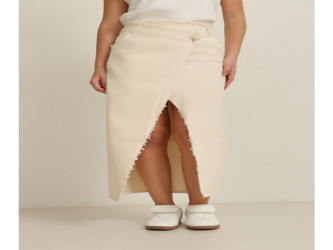 تنورة جينز بيج 100% قطن 100% Cotton Jeans Skirt