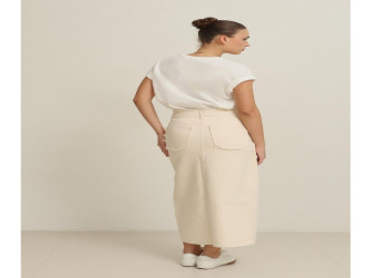 تنورة جينز بيج 100% قطن 100% Cotton Jeans Skirt