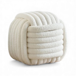 طابورية مقعد بوف knitted pouf