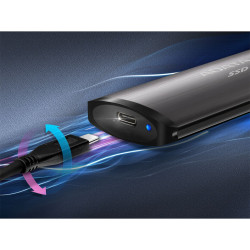 قرص SSD محمول ADATA Elite SE760 بسعة 2 تيرابايت 2TB، USB 3.2 Type-C، بسرعة تصل إلى 1000 ميجابايت/ثانية ADATA Elite SE760 2TB Portable External SSD, USB 3.2 Type-C, Up to 1000MB/s