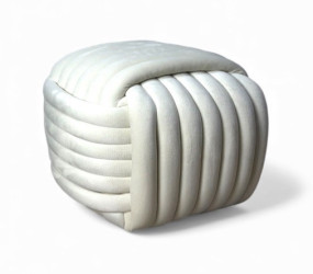 طابورية مقعد بوف knitted pouf