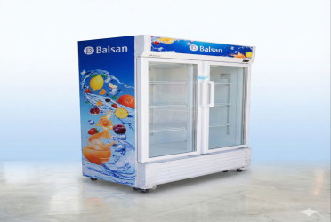ثلاجة عرض عمودية طراز بابين 510 لتر Double Door Display Fridge 510L