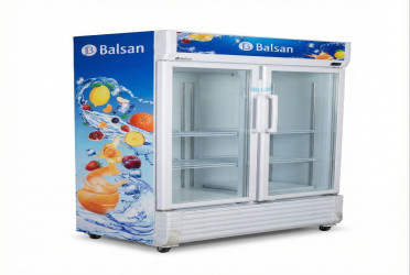 ثلاجة عرض عمودية طراز بابين 510 لتر Double Door Display Fridge 510L