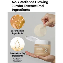 بادز إيسنس رقم 3 لتفتيح البشرة وترطيب عميق - 70قطعة No.3 Radiance Glowing Jumbo Essence Pad- 70 pcs