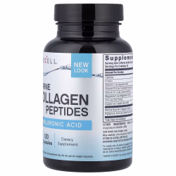 كبسولات كولاجين بحري وحمض الهيالورنيك اسيد من نيوسيل NeoCell, Marine Collagen Peptides  Hyaluronic Acid, 120 Capsules