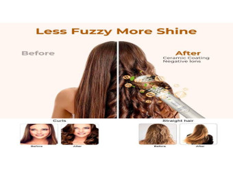 فرشة تصفيف 2 في 1 بدوران يمين ويسار 2-in-1 styling brush with right and left rotation