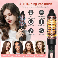 فرشاة الحرارية 32 مم لتنعيم وتجعيد وتكثيف الشعر 32mm thermal brush for smoothing, curling and volumizing hair