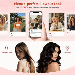 فرشاة الحرارية 32 مم لتنعيم وتجعيد وتكثيف الشعر 32mm thermal brush for smoothing, curling and volumizing hair