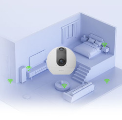 كاميرا منزلية ذكية EZVIZ C60p بدقّة 2K بعدستين Dual Mix ودعم واي فاي EZVIZ C60p Dual Mix Dual-Lens Smart Home Wifi Camera 2K