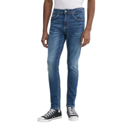 جينز رجالي بقصّة ضيقة (Slim Taper) دينم داكن Men's Slim Tapered Fit Jeans Denim Dark