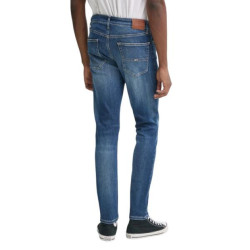 جينز رجالي بقصّة ضيقة (Slim Taper) دينم داكن Men's Slim Tapered Fit Jeans Denim Dark