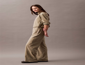 بنطلون رياضي نسائي بخصر عالٍ وقصة مستقيمة Women's Active Commute Technical Pants High-Rise Straight Leg