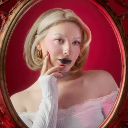 أحمر شفاه لامع أسود Truly Sinful Black Ring Lipstick