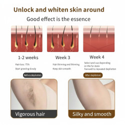 ليزر  منزلي ثلجي  بتقنية ipl لإزالة الشعر من كل الجسم من ليزر رفاهية. Home ice laser with IPL technology for full body hair removal from Rafahea Laser.