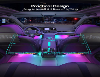 شريط إضاءة LED للسيارة من Govee H6114 RGB Govee H6114 RGB Car LED Strip Lights