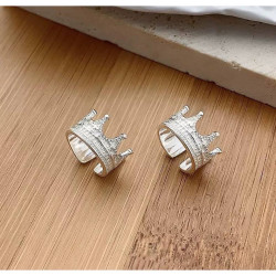 حلق أذن فضي silver earring