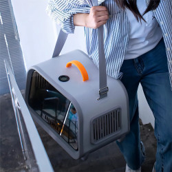 حقيبه نقل قطط وكلاب مميزه شكل فرن Unique oven-shaped cat and dog carrier