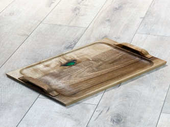 سيت صواني خشب طبيعي Natural wood tray