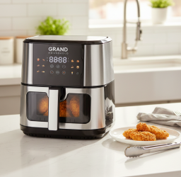 قلاية هوائية احترافية بحجم عائلي 9.2 لتر تحكم ديجتال ذكي Professional Air Fryer