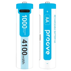 بطاريات قابلة لإعادة الشحن Proove Compact Energy Pro AA قطعتان أبيض (باتري) "Proove Rechargeable Batteries  Compact Energy Pro AA 2 pcs white (باتري)